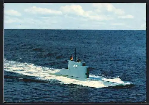 AK U-Boot U 8 in voller Fahrt