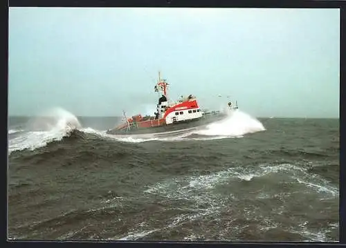 AK Seenotkreuzer mit Tochterboot Theodor Heuss