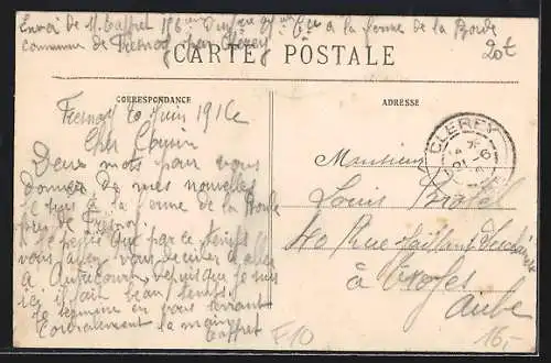 AK Lusigny, Rue du Bout-Harlot