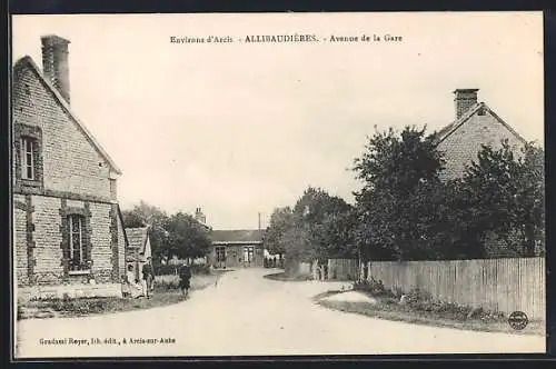 AK Allibaudières, Avenue de la Gare