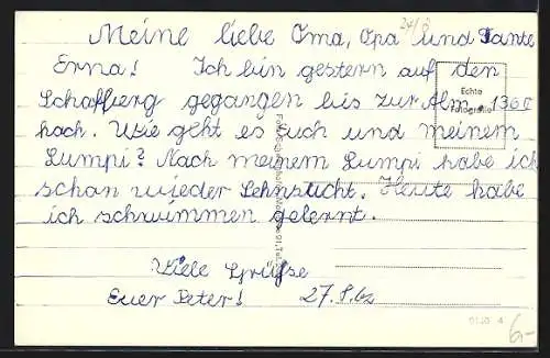AK Mondsee, Pension Gasterbauer, Gebäude, Innenansichten, Ortsansicht