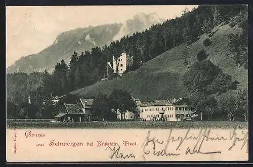 AK Erl /Tirol, Schweigen mit Bergblick