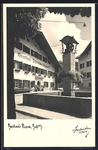 AK Zell am Ziller, Das Gasthaus Riesen