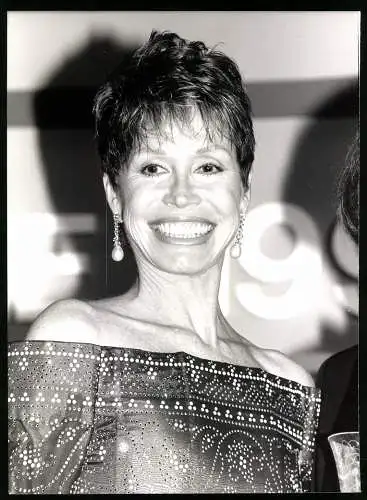 Fotografie Mary Tyler-Morre bei den Diabetes Foundation Archievement Awards 1989, Grossformat 18 x 25cm