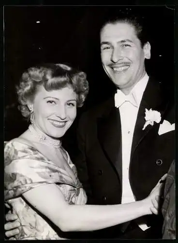 Fotografie Schauspielerin Winnie Markus mit ihrem ersten Mann Heinz Zellermayer