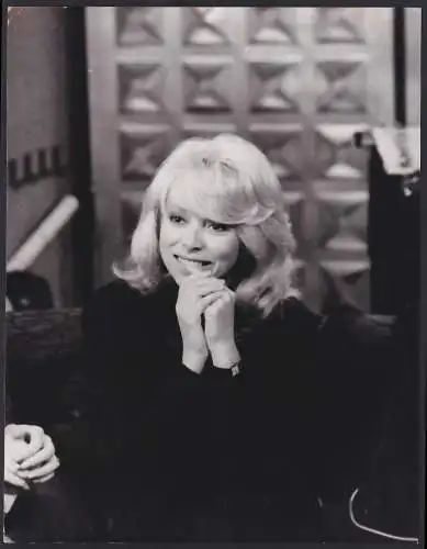 Fotografie französische Schauspielerin Mireille Darc, Grossformat 21 x 27cm