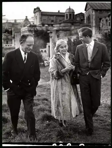 Fotografie Schauspieler Horst Hächler mit seiner Frau Schauspielerin Maria Schell