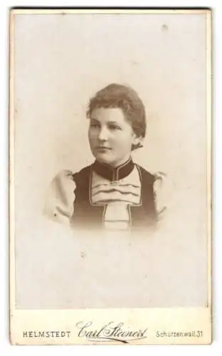 Fotografie Carl Steiner, Helmstedt, Schützenwall 31, Porträt einer jungen Frau