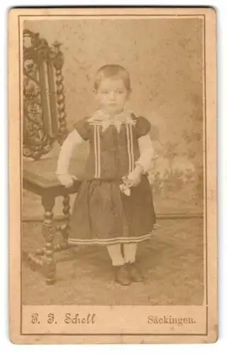 Fotografie P. J. Schell, Säckingen, Rheinbrucksstrasse 19, Porträt eines Kindes