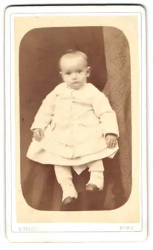 Fotografie Giuseppe Felici, Roma, Via del Babuino 76, Porträt eines Kleinkinds