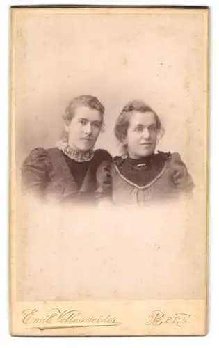 Fotografie Emil Vollenweider, Bern, Postgasse 68, Porträt zweier Damen