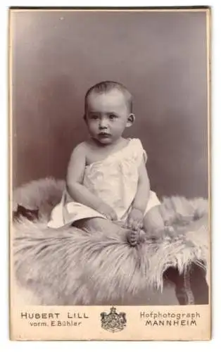 Fotografie Hubert Lill, Mannheim, am Stadtpark 17/18, Porträt eines kleinen Kindes