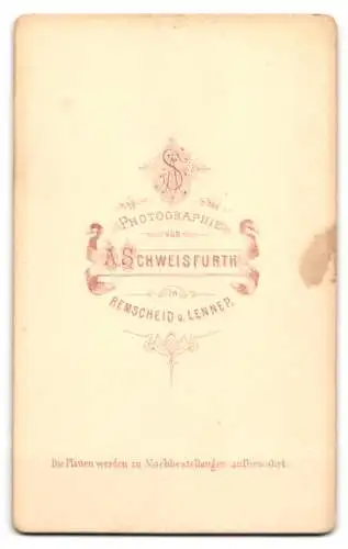 Fotografie A. Schweisfurth, Remscheid & Lennep, Dame im eleganten Kleid