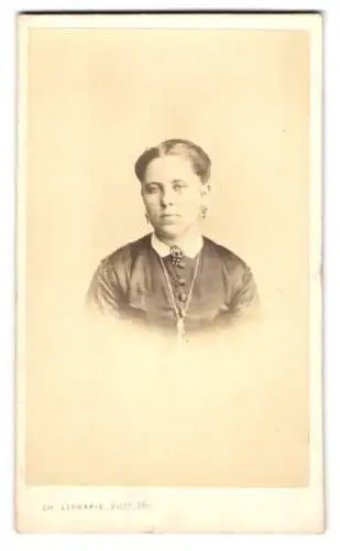 Fotografie Ch. Leymarie, Paris, Rue Richelieu 14, Portrait einer Dame