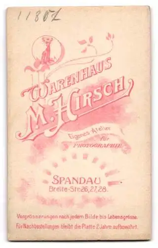 Fotografie M. Hirsch, Spandau, Breite Str. 26, Zwei Kleinkinder in weissen Kleidern
