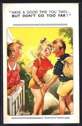 Künstler-AK Arnold Taylor: Have a good time you two...