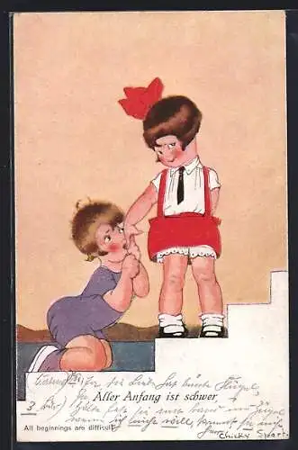 Künstler-AK Chicky Spark: Aller Anfang ist schwer