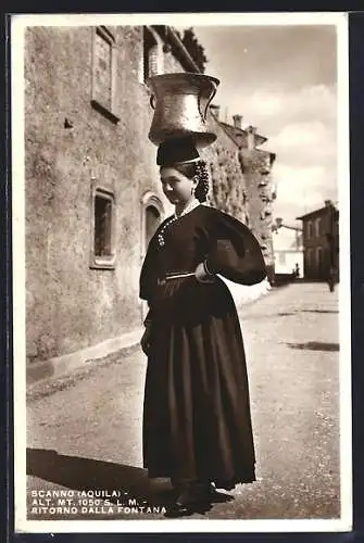 AK Scanno /Aquila, Ritorno dalla Fontana