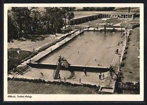AK Albbruck, Freibad-Anlage mit Badegästen