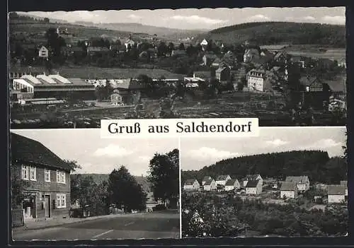 AK Salchendorf /Neunkirchen, Lebensmittel Martha Ebener, Siedlung, Gesamtansicht