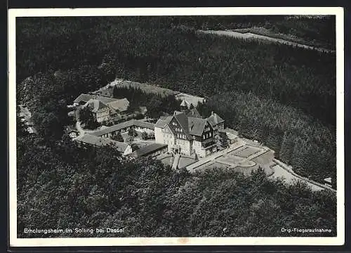 AK Dassel /Solling, CVJM-Erholungsheim, Fliegeraufnahme