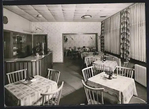 AK Leimen /Heidelberg, Cafe-Konditorei Schmidt, Innenansicht