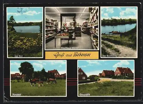AK Bebensee, Ponyhof, Ortspartie, Innenansicht Kaufhaus Möller