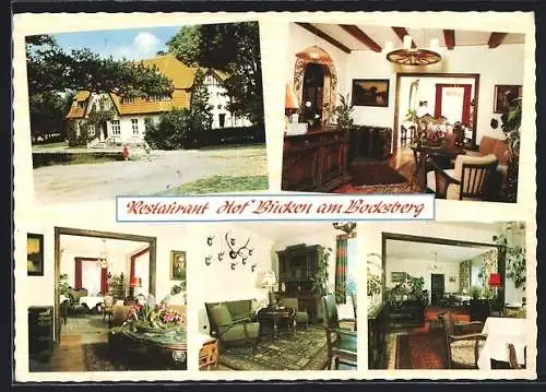 AK Innien, Hotel-Restaurant Hof Bucken, mit Innenansichten