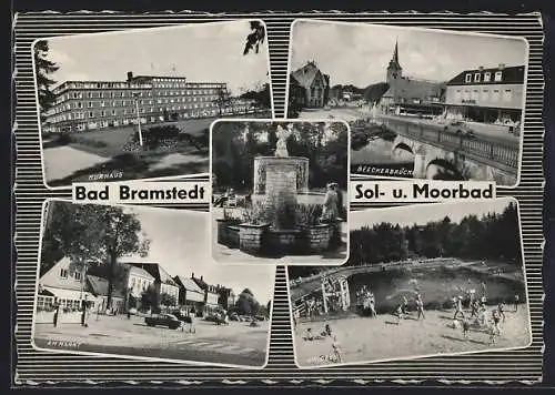 AK Bad Bramstedt, Am Makt, Waldbad, Kurhaus