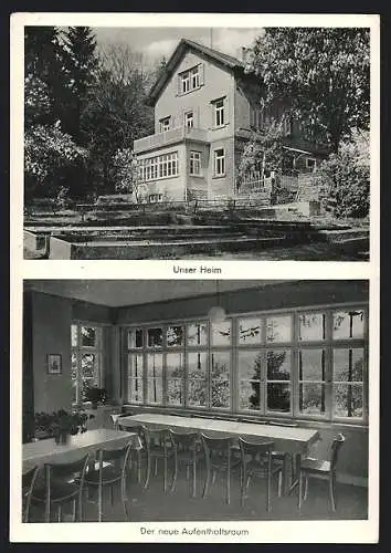 AK Darsberg bei Neckarsteinach, Landheim Waldeck des Hölderlingymnasiums Heidelberg