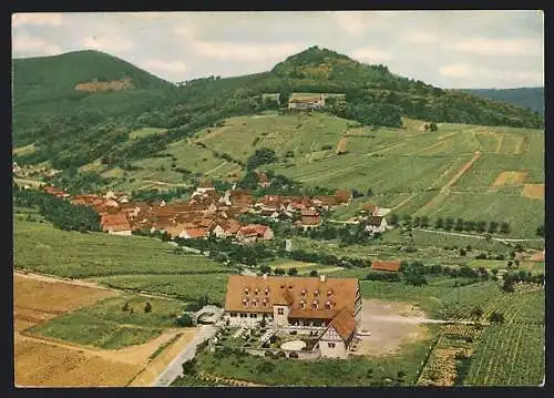 AK Leinsweiler /Südpfalz, Hotel Leinsweiler Hof aus der Vogelschau