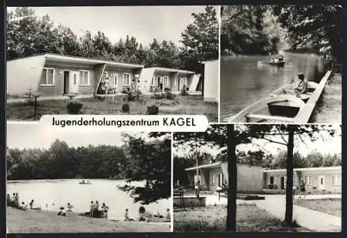 AK Kagel, Jugenderholungszentrum Kagel, Bungalows, Kieskanal