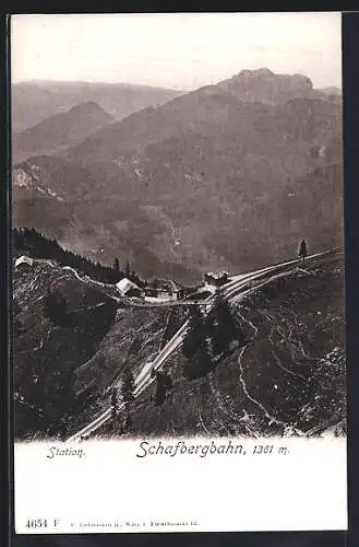 AK Bahnhof der Schafbergbahn