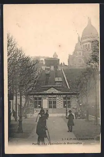 AK Paris, Le Funiculaire de Montmartre, Bergbahn