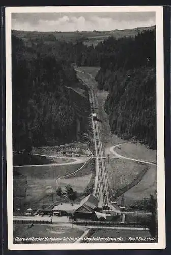 AK Oberweissbach, Oberweissbacher Bergbahn Tal-Station Obstfelderschmiede