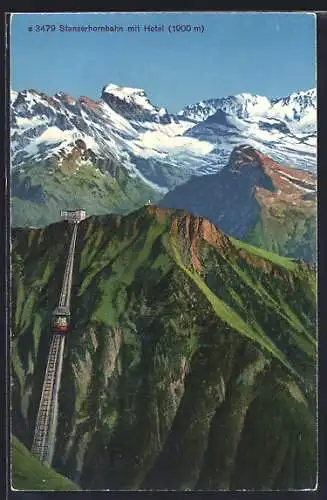 AK Stanserhornbahn mit Hotel
