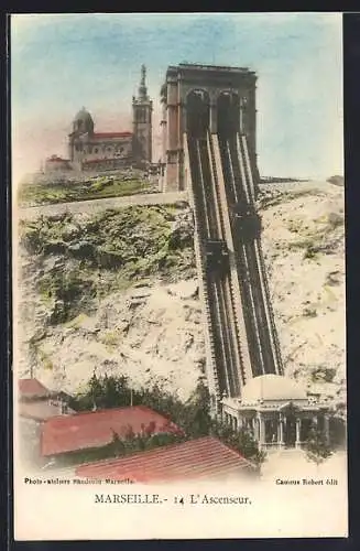 AK Marseille, L`Ascenseur, Bergbahn