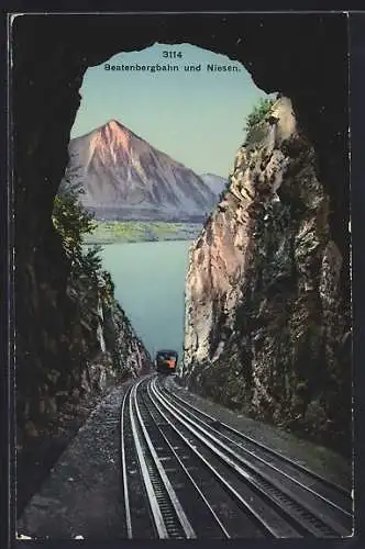 AK Beatenbergbahn und Niesen
