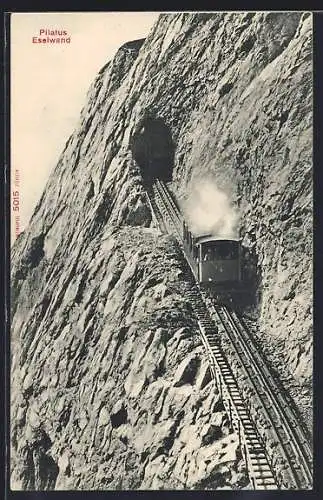 AK Pilatusbahn an der Eselwand