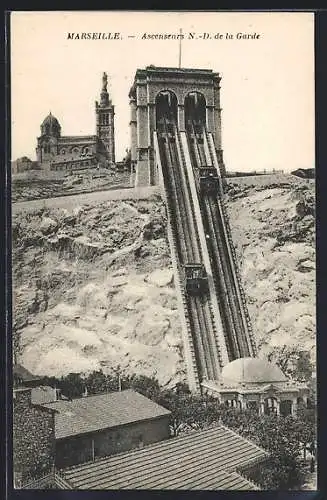 AK Marseille, Ascenseurs N.-D. de la Garde