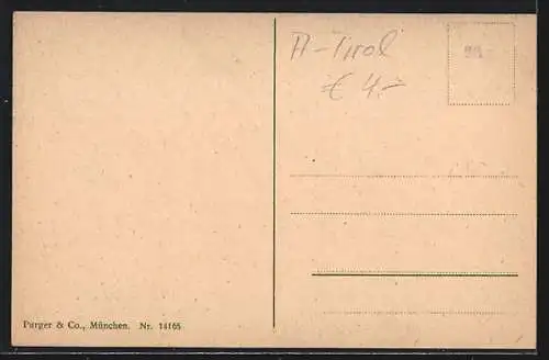 AK Innsbruck, Hungerburgbahn mit Häusern, Bergbahn