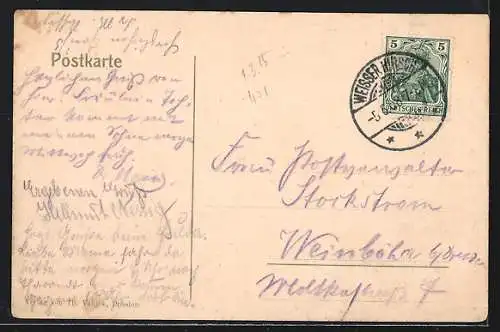 AK Loschwitz, Hotel Luisenhof mit Drahtseilbahn