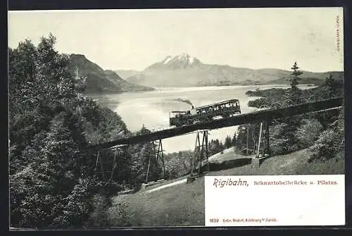 AK Rigibahn, Schnurtobelbrücke & Pilatus