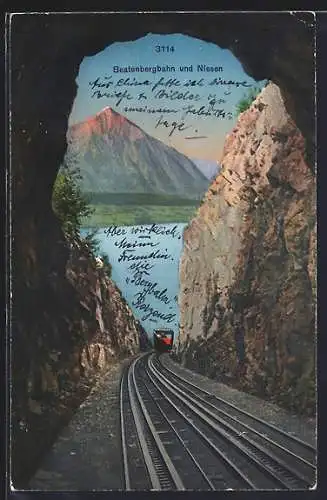 AK Beatenbergbahn und Niesen