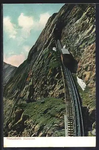 AK Pilatusbahn an der Eselwand