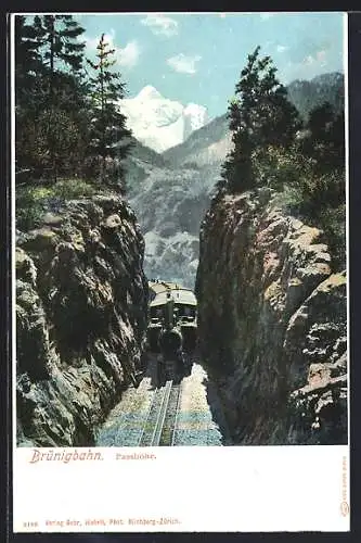 AK Brünigbahn, Bergbahn an der Passhöhe