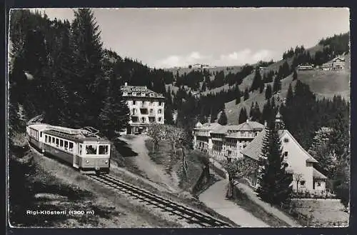 AK Rigi-Klösterli mit Bergbahn
