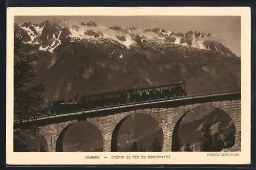 AK Chamonix, Chemin de Fer du Montanvert, Bergbahn