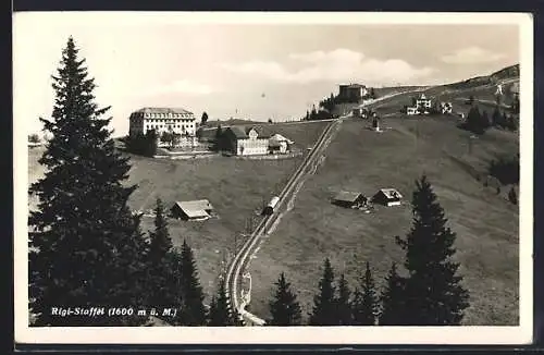 AK Rigi-Staffel mit Bergbahn