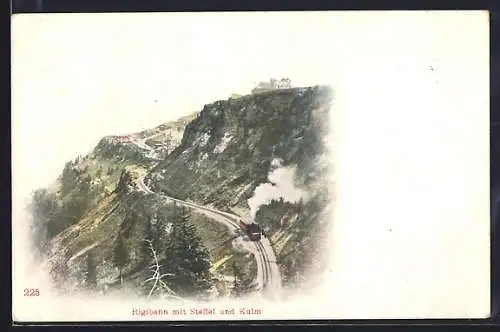 AK Rigibahn mit Staffel und Kulm
